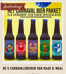 DÉ 5 carnavalsbieren van Maas & Waal